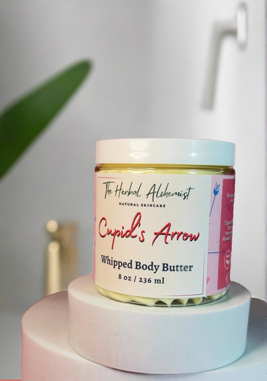 cupids arrow whipped body butter in a modern bathroom
