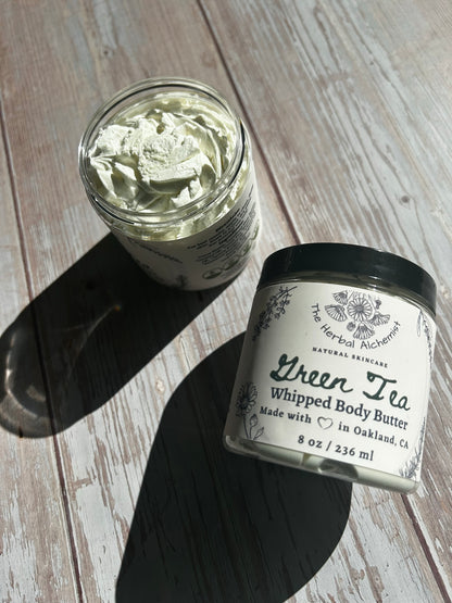 Green Tea Whipped Body Butter - Antioxidant Rich Anti-Aging The Herbal Alchemist