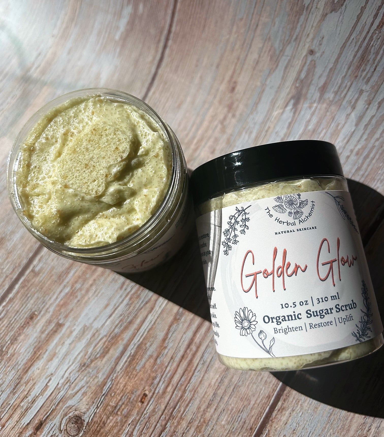 Golden Glow Skin Brightening Sugar Scrub - The Herbal Alchemist